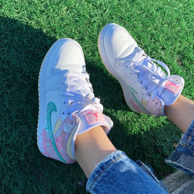 Кроссовки для баскетбола Jordan Air Jordan 1 Mid GS - изображение 5