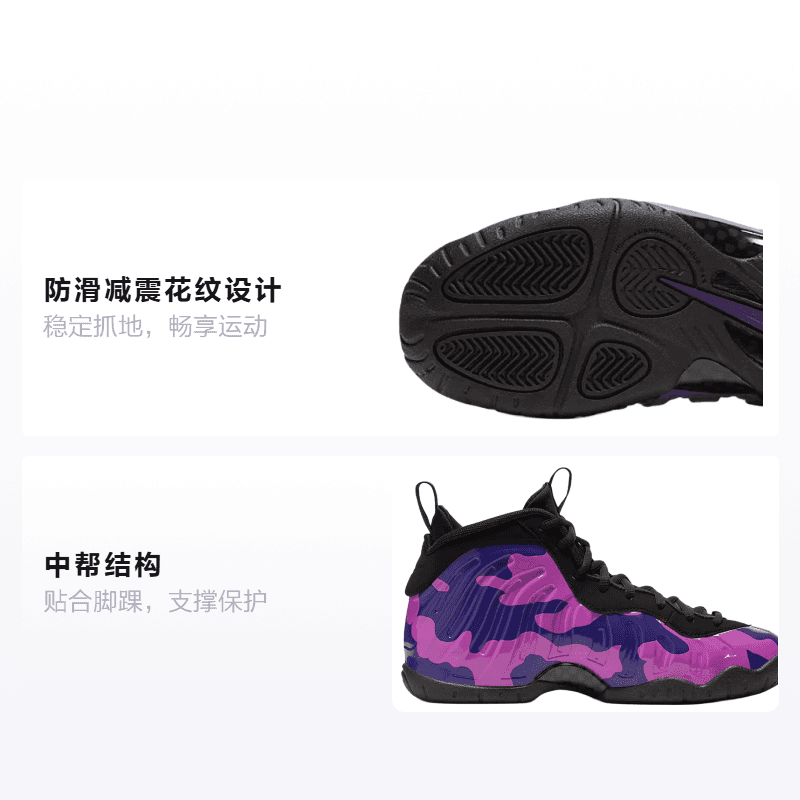 Кроссовки для баскетбола Nike Foamposite Pro GS - изображение 2