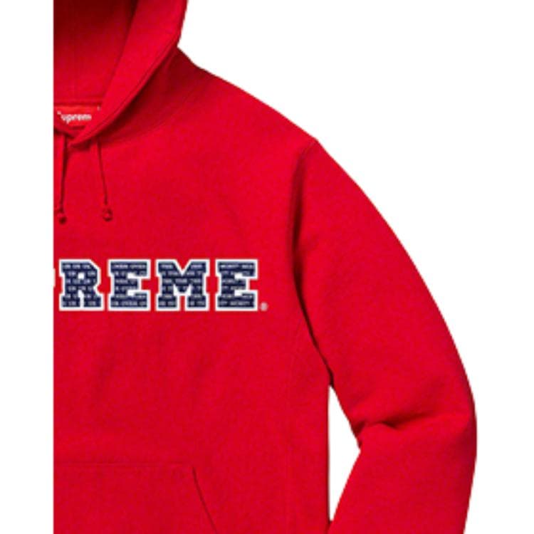 Кофта Supreme FW19 The Most Hooded Sweatshirt Red - изображение 5