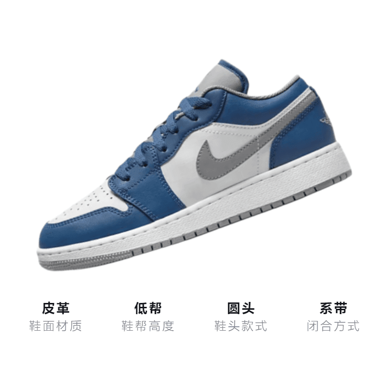 Кроссовки для баскетбола Jordan Air Jordan 1 Low GS - изображение 3