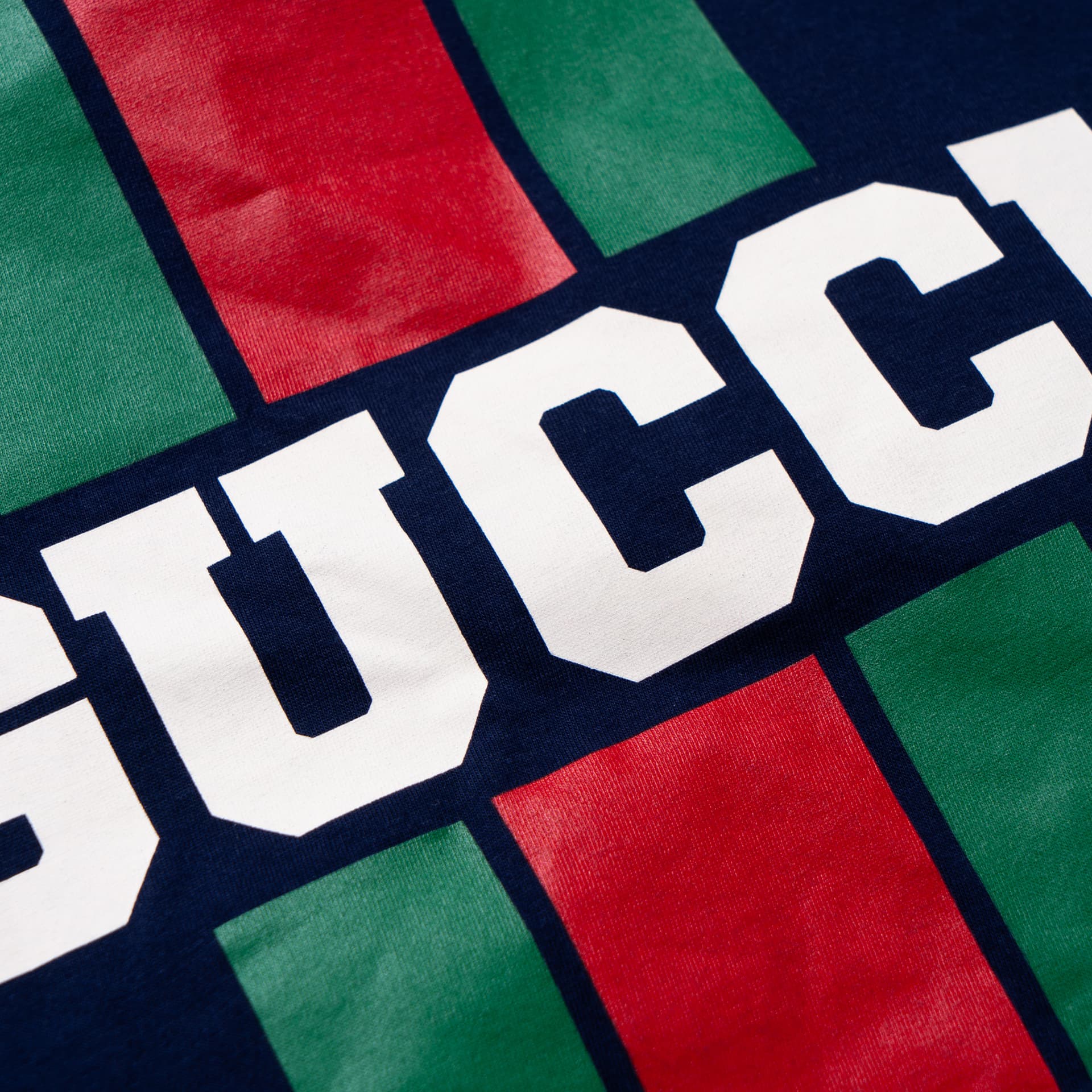 Футболка Gucci FW24 Logo Stripe Tee Navy - изображение 3