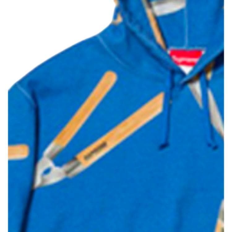 Кофта Supreme SS19 Shears Hooded Sweatshirt Royal - изображение 2