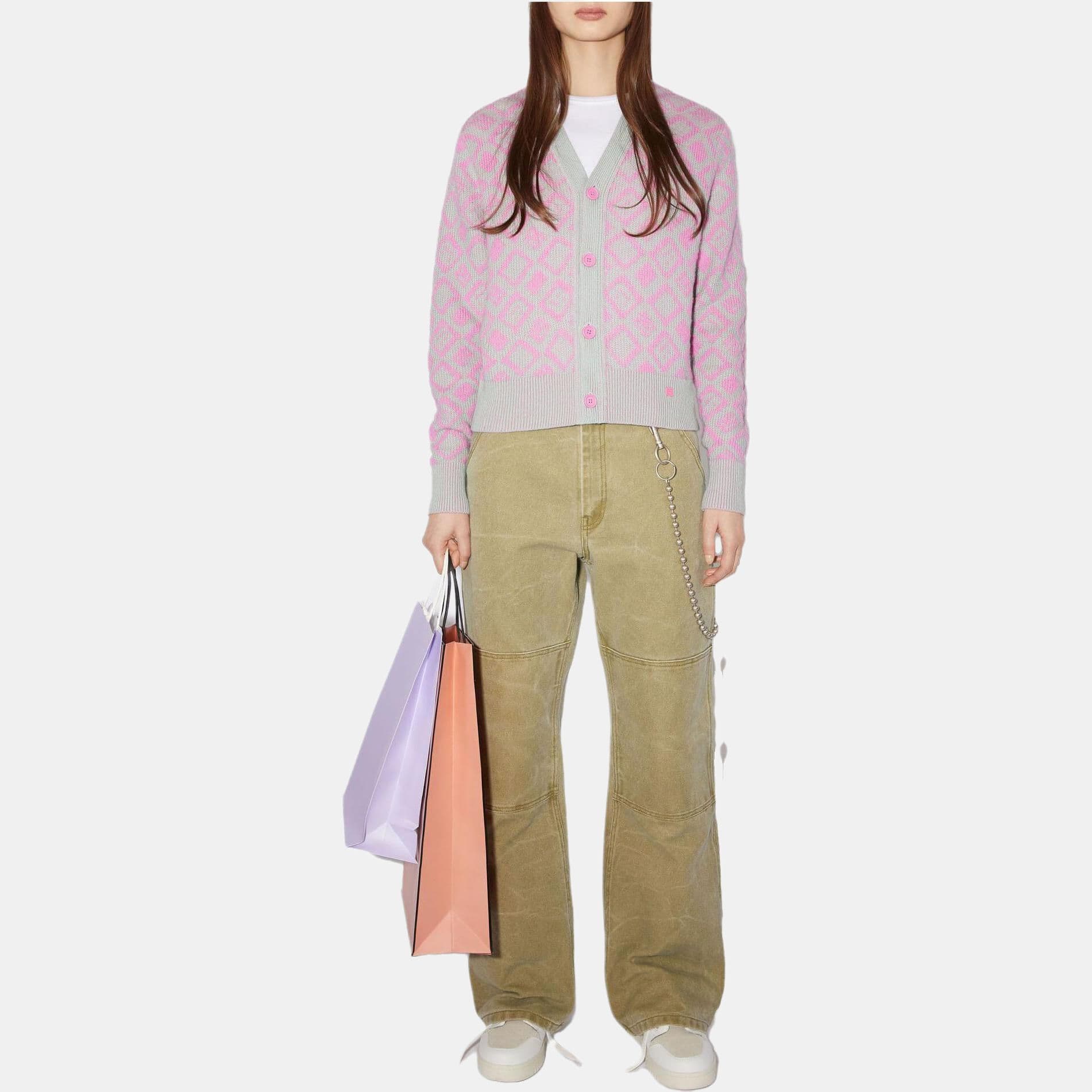 Кофта Acne Studios Face Wool Knit Pink - изображение 3
