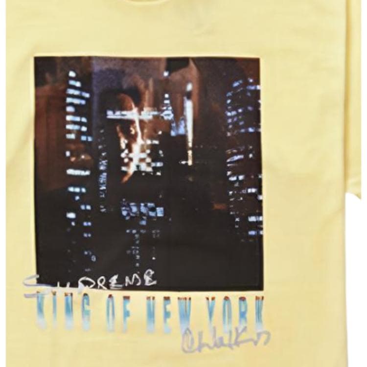 Футболка Supreme SS19 Christopher Walken King Of New York Tee Pale Yellow - изображение 5