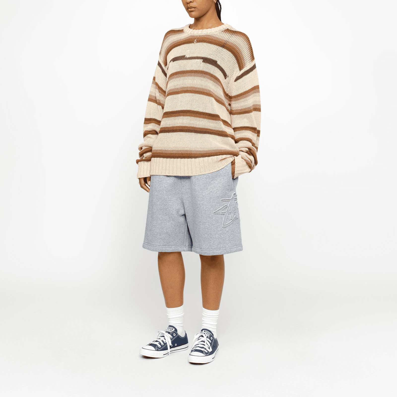 Шорты Stussy SS24 FLEECE SHORT TONAL APPLIQUE - изображение 4