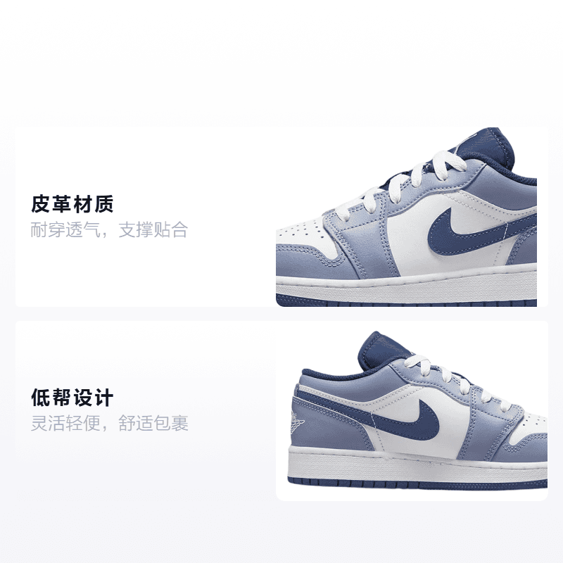 Кроссовки для баскетбола Jordan Air Jordan 1 Low GS - изображение 2