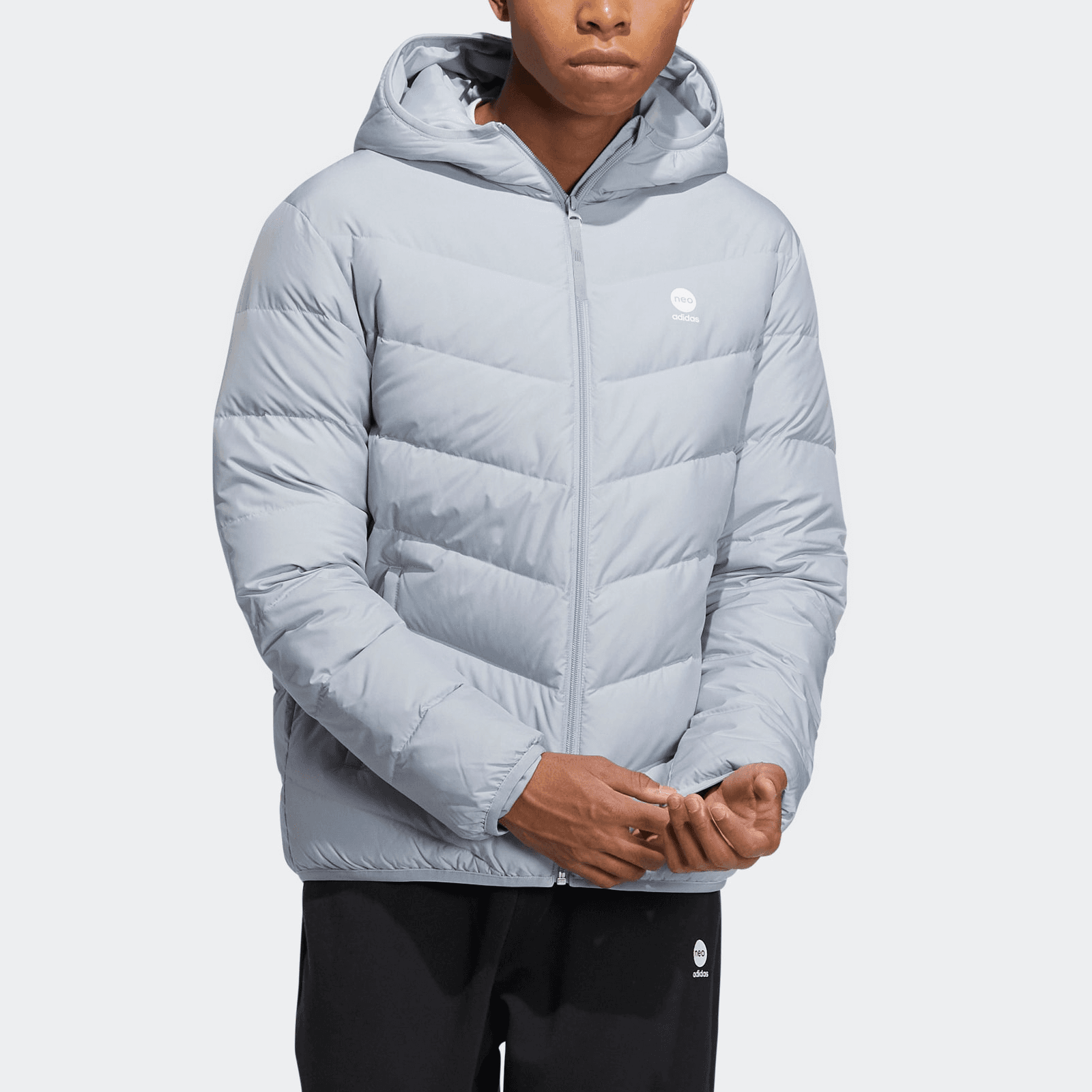 Зимняя куртка adidas Neo Silver Grey - изображение 3