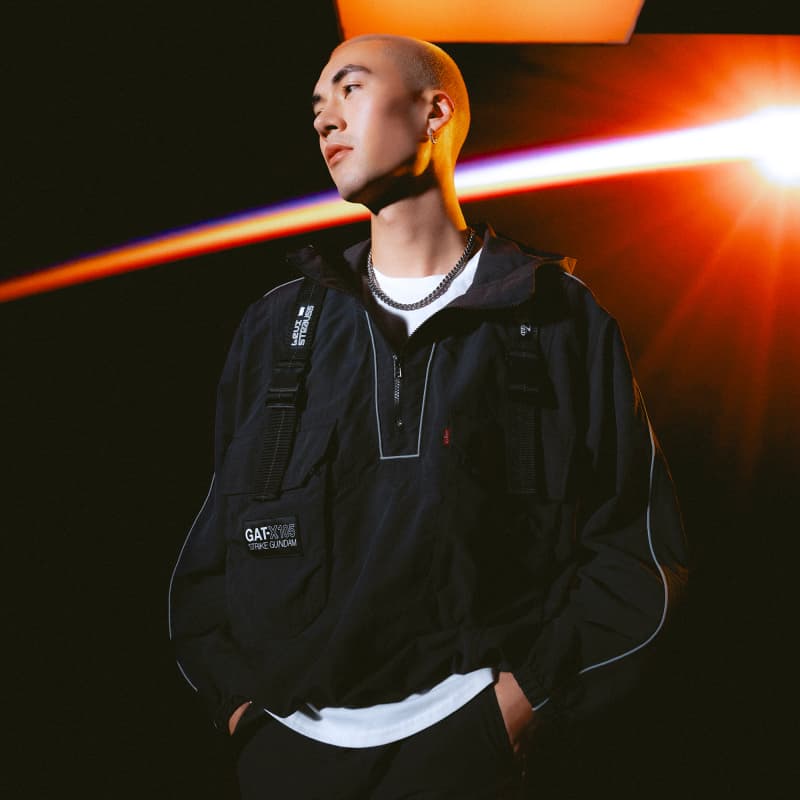 Куртка Levi's x Gundam SS24 Black Jacket - изображение 3