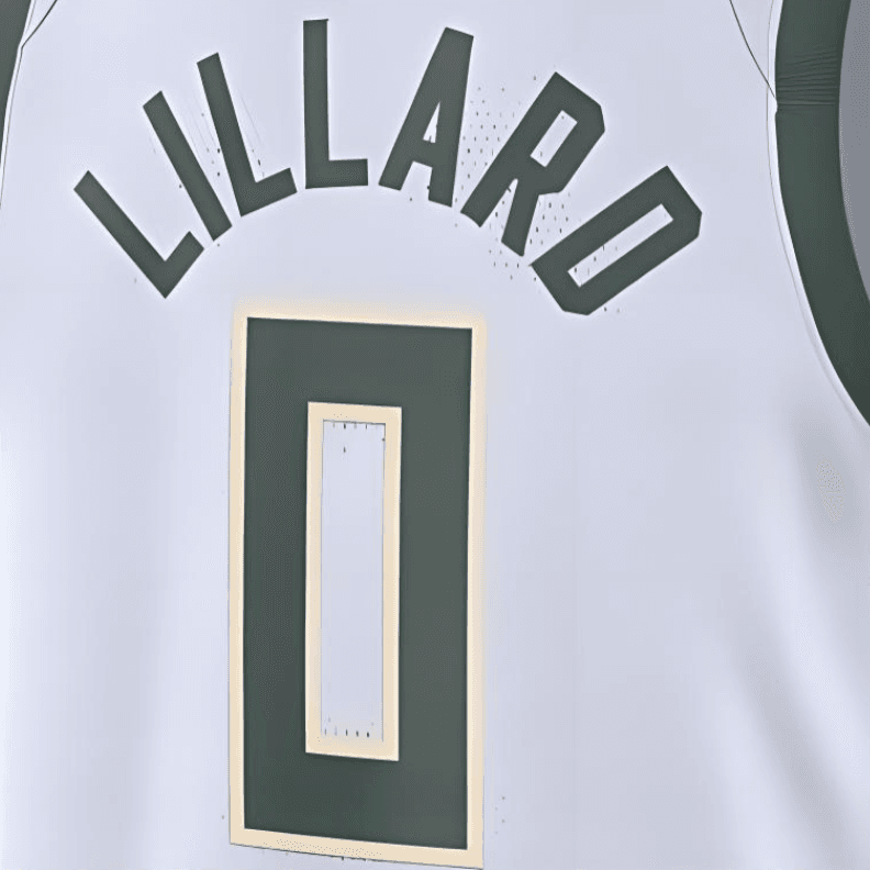 Баскетбольная майка Nike NBA Lillard Bucks Jersey White - изображение 4