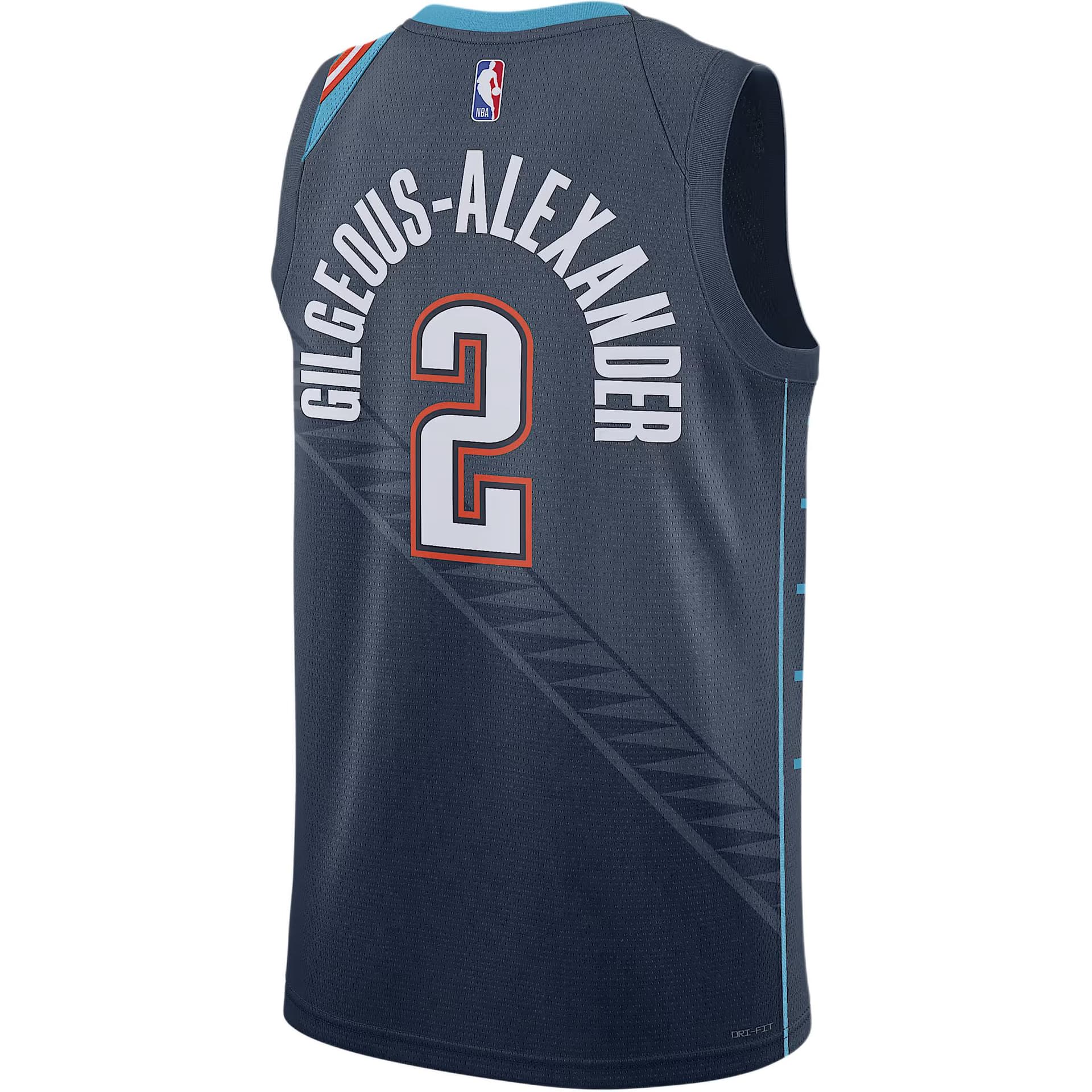 Баскетбольная майка Nike NBA FW25 Shai Gilgeous-Alexander City Edition Dri-FIT V - изображение 2
