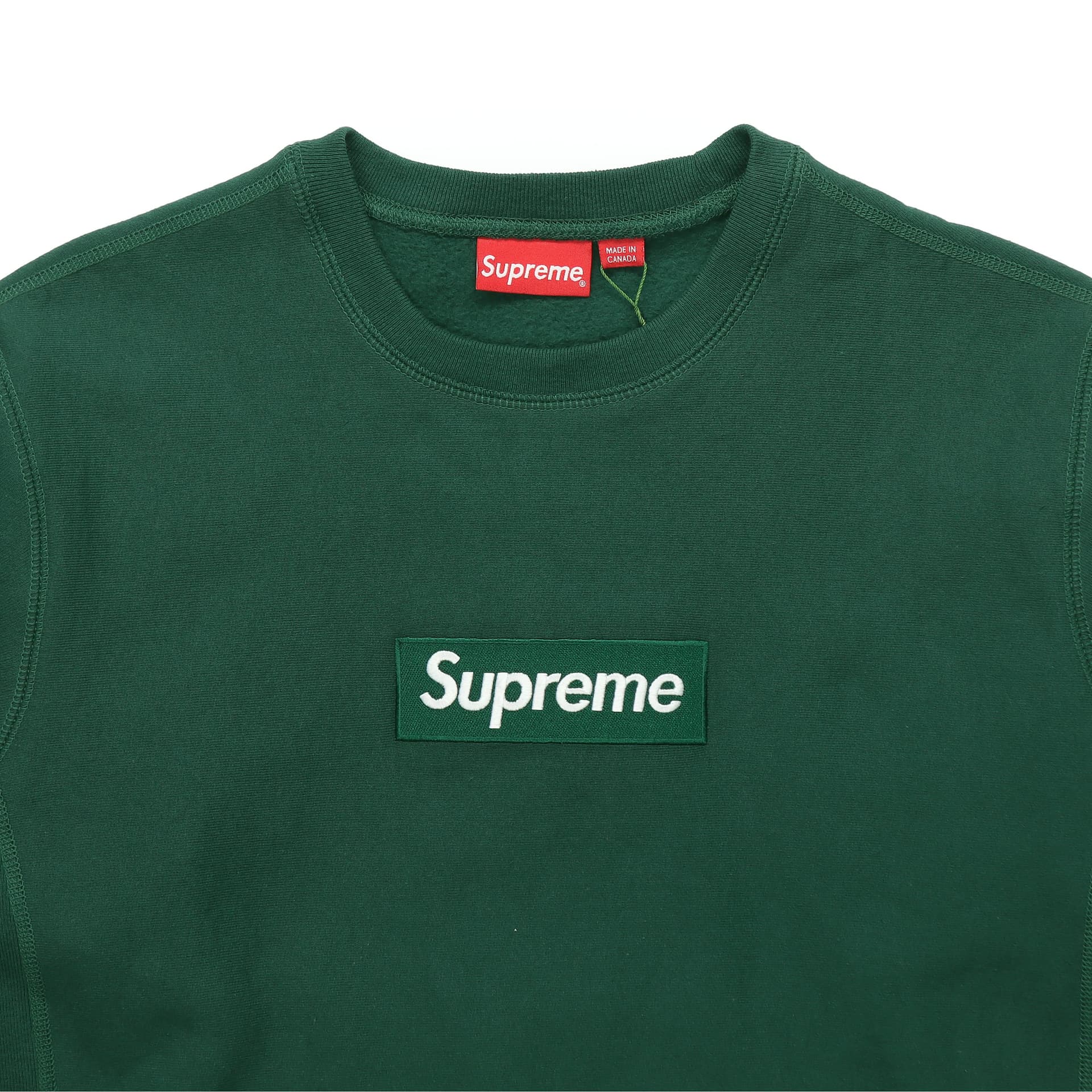 Худи Supreme FW18 Box Logo Crewneck Dark Green - изображение 5
