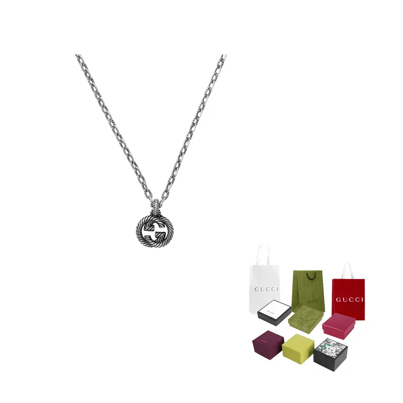 Ожерелье Gucci Interlocking Double G Necklace - изображение 5