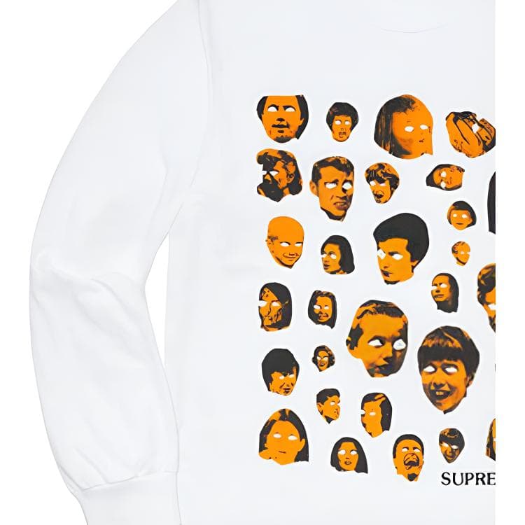 Футболка Supreme FW19 Week 1 Faces LS Tee T - изображение 3