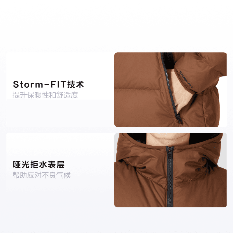 Зимняя куртка Nike Puffer Jacket Brown - изображение 2