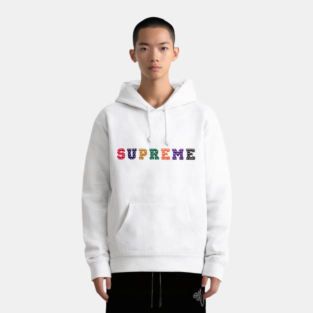 Кофта Supreme FW19 The Most Hooded Sweatshirt Grey - изображение 2