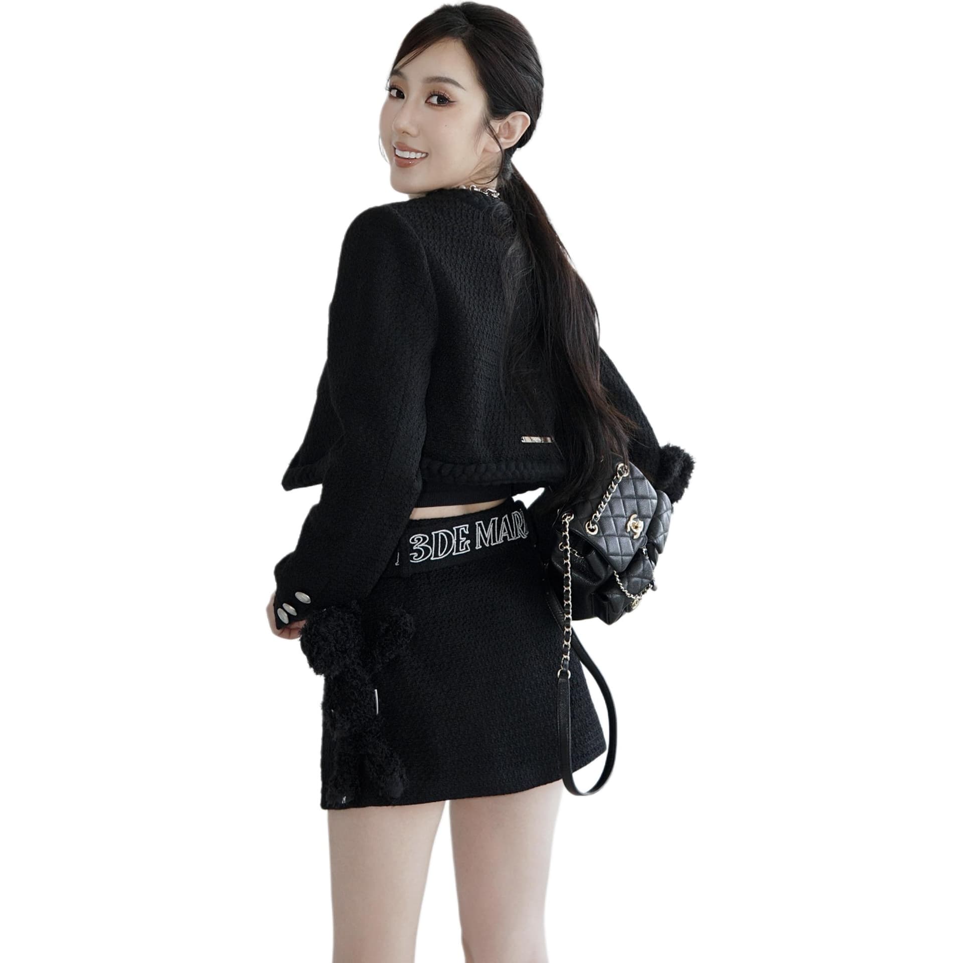 Юбка 13 DEMARZO FW23 Tweed Skirt - изображение 8