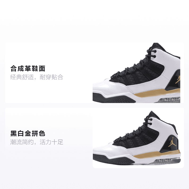 Кроссовки для баскетбола Jordan Max Aura Golden Knights GS - изображение 2