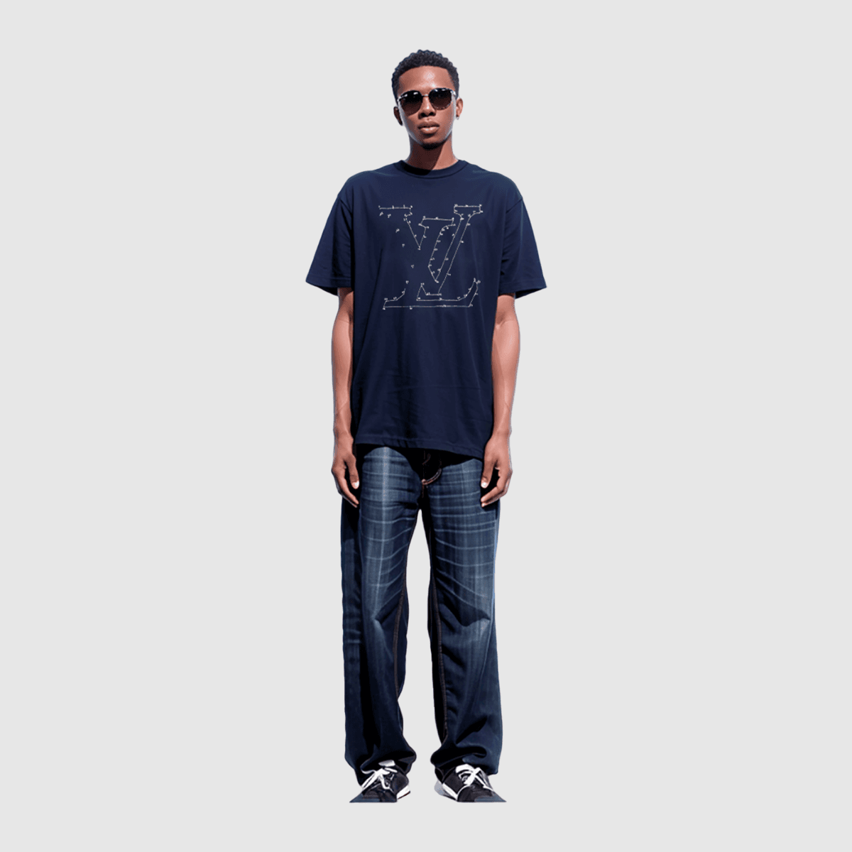 Футболка Louis Vuitton SS22 Blue T-Shirt — фото 4