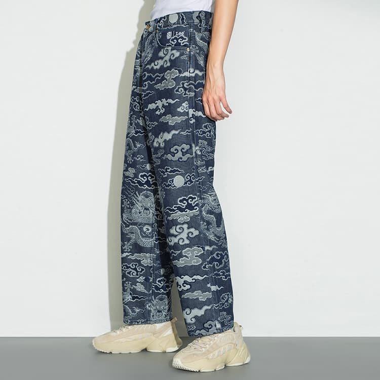 Штаны Lee Logo High-Waisted Jeans - изображение 5