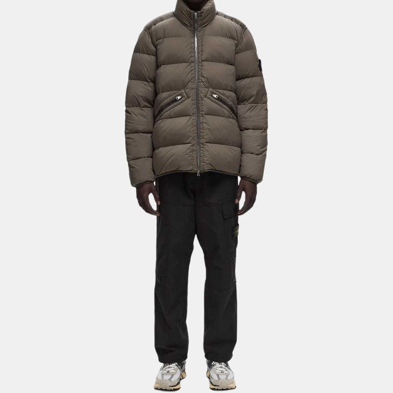 Зимняя куртка Stone Island FW24 Slim Zip Jacket Light Brown - изображение 3