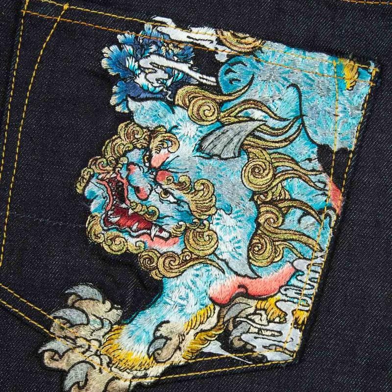 Штаны EVISU Denim Cropped Jeans — фото 5