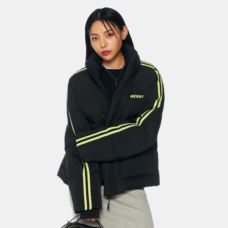 Зимняя куртка NERDY Logo Hooded Down Jacket Black - изображение 4