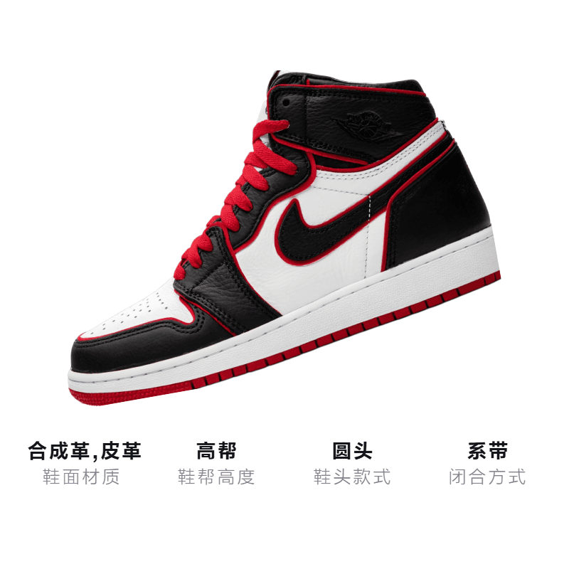 Кроссовки для баскетбола Jordan Air Jordan 1 Retro High OG GS - изображение 3