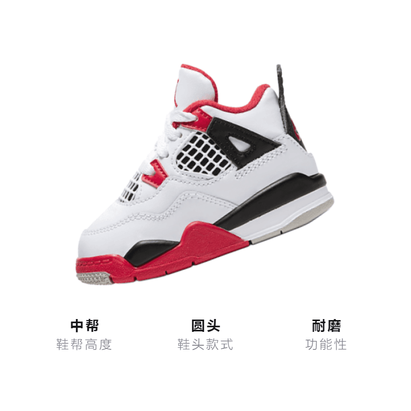 Кроссовки Jordan Air Jordan 4 "Fire Red" 2020 - изображение 3