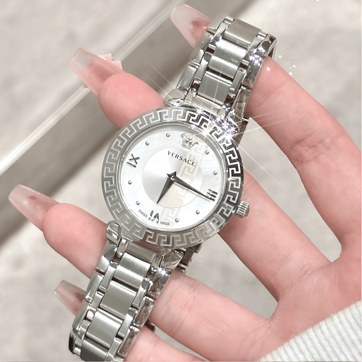 Механические часы Versace VE1601018 Silver - изображение 4