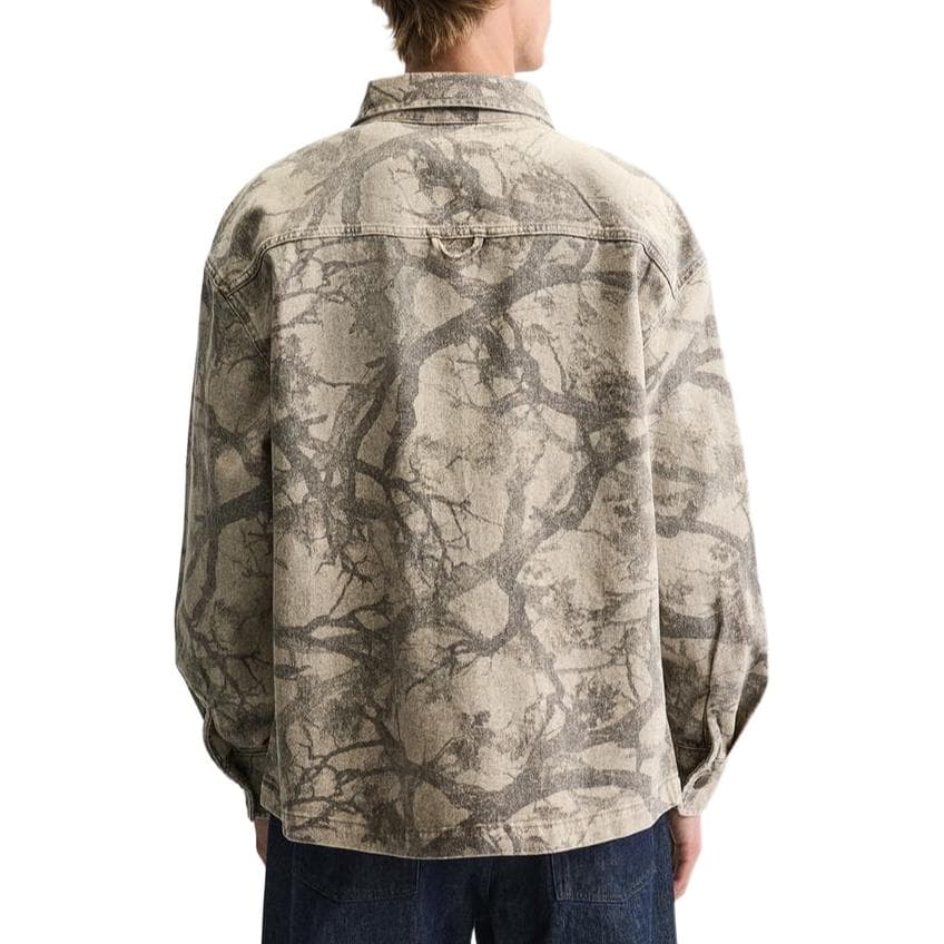 Куртка ZARA Abstract Print Jacket Brown - изображение 4