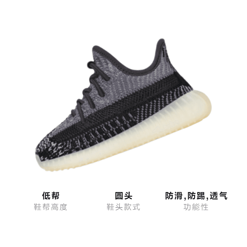 Кроссовки adidas originals Yeezy Boost 350 V2 "Carbon" - изображение 3