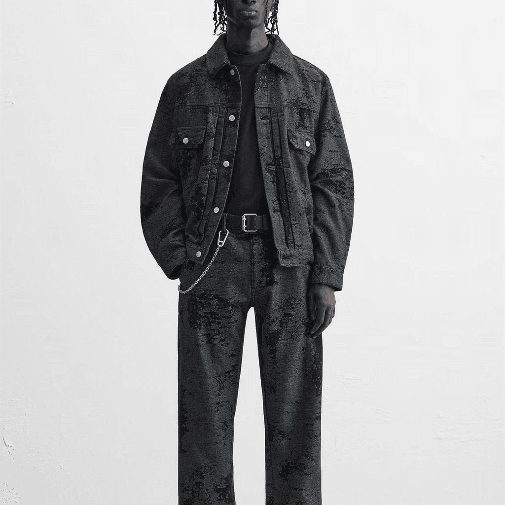 Джинсовая куртка ZARA Denim Jacket Black - изображение 3