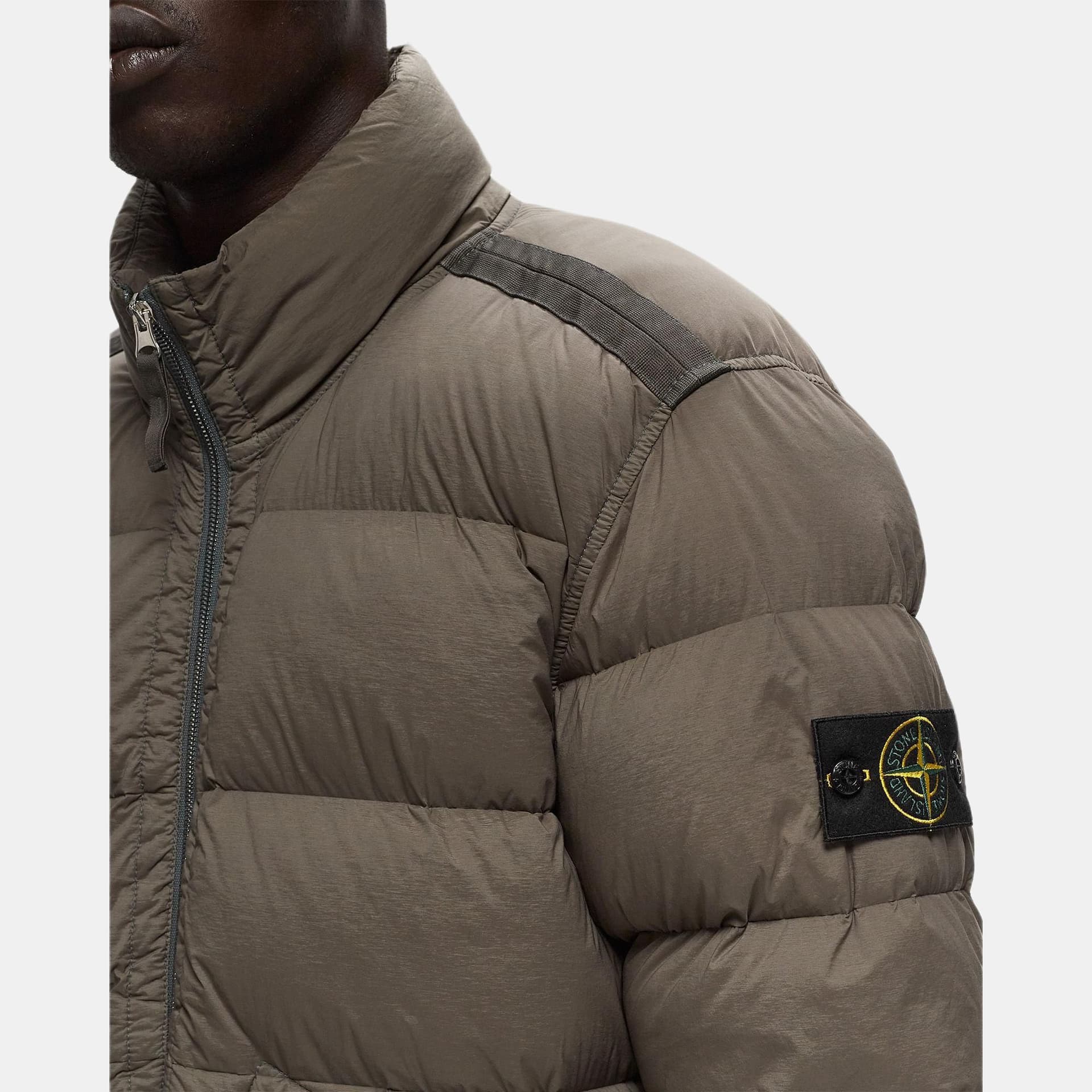 Зимняя куртка Stone Island FW24 Slim Zip Jacket Light Brown - изображение 5