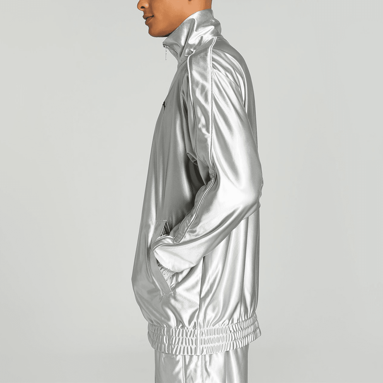 Куртка PUMA T7 OVERSIZED METALLIC TRACK JACKET - изображение 4