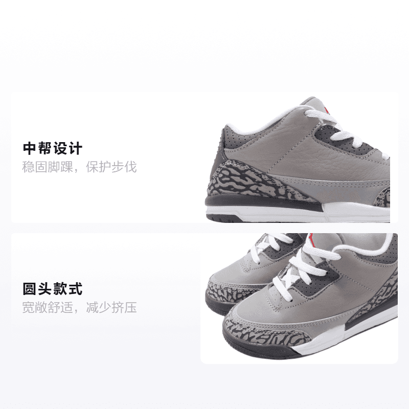 Кроссовки Jordan Air Jordan 3 Retro Cool Grey - изображение 2
