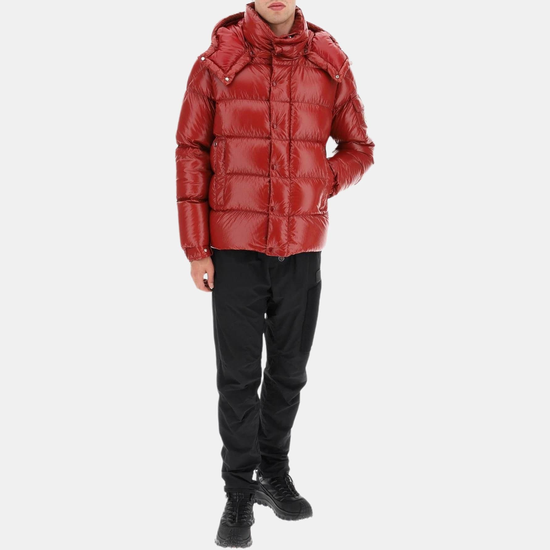 Зимняя куртка Moncler FW22 Red Down Jacket - изображение 3