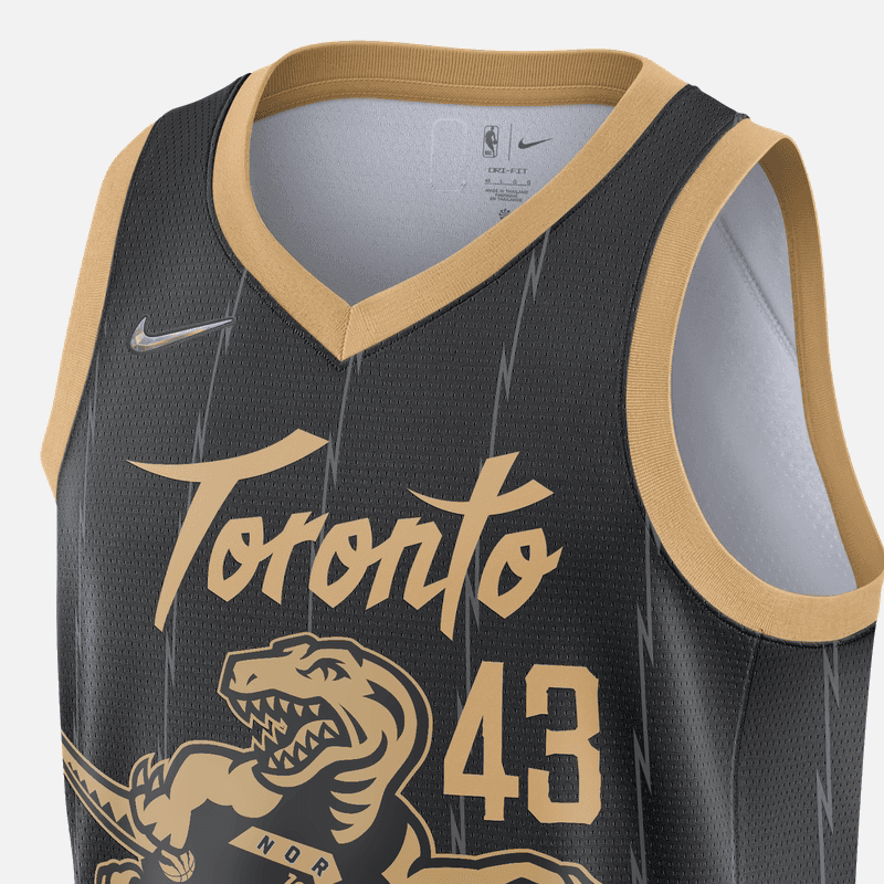Баскетбольная майка Nike NBA Toronto Raptors Siakam 43 Jersey Black - изображение 3