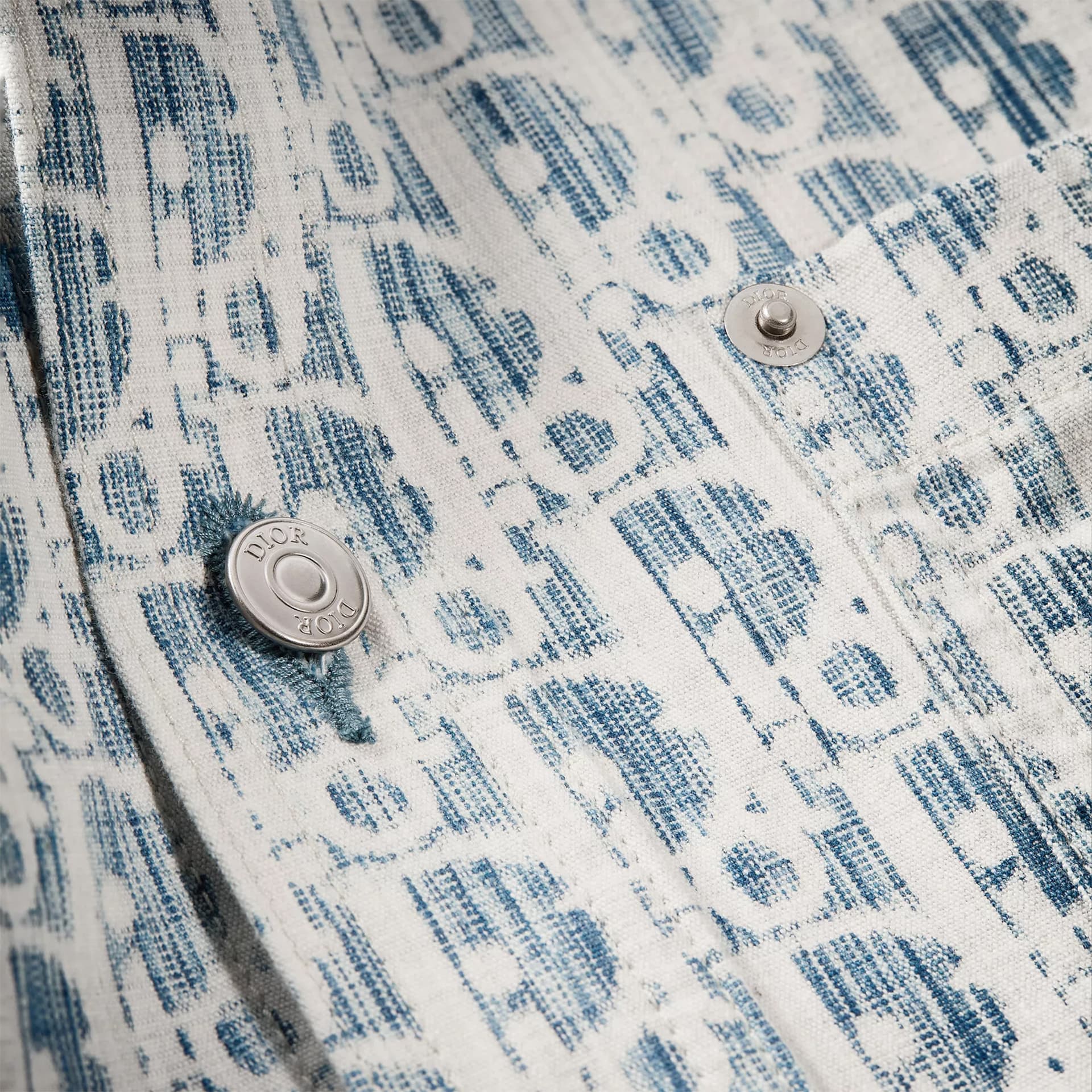 Рубашка DIOR Oblique Denim Shirt - изображение 10