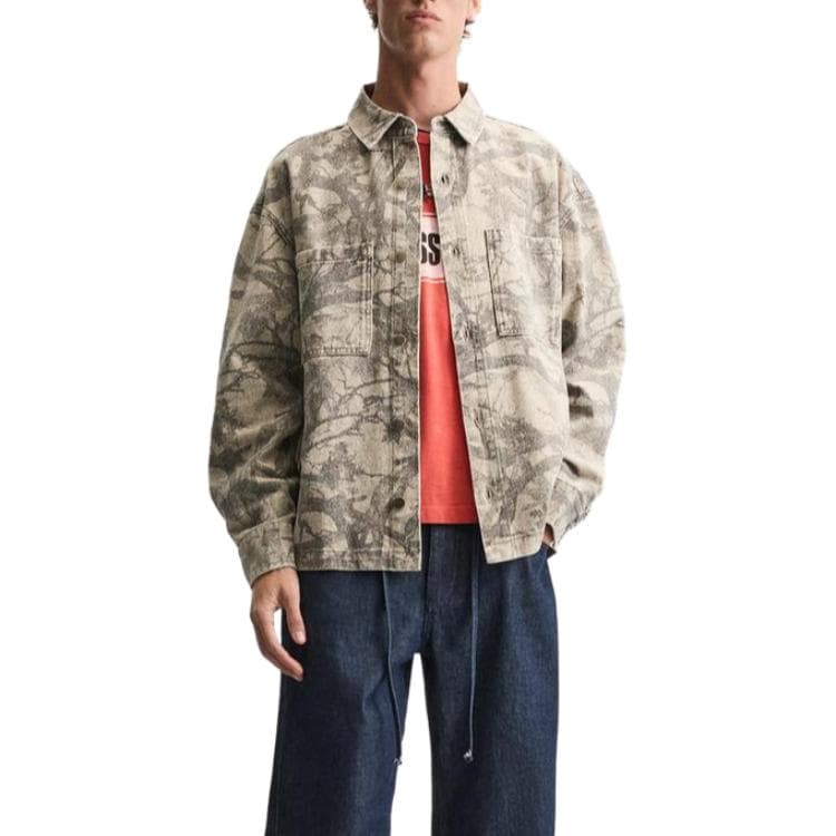 Куртка ZARA Abstract Print Jacket Brown - изображение 3
