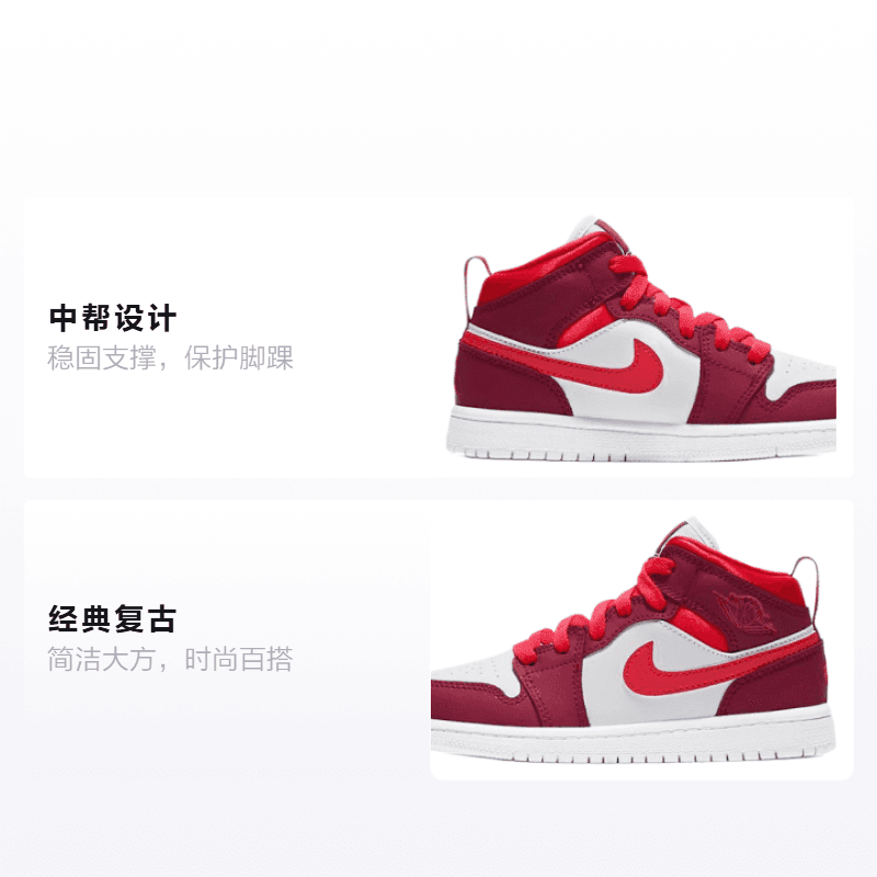 Кроссовки для баскетбола Jordan Air Jordan 1 Mid - изображение 2