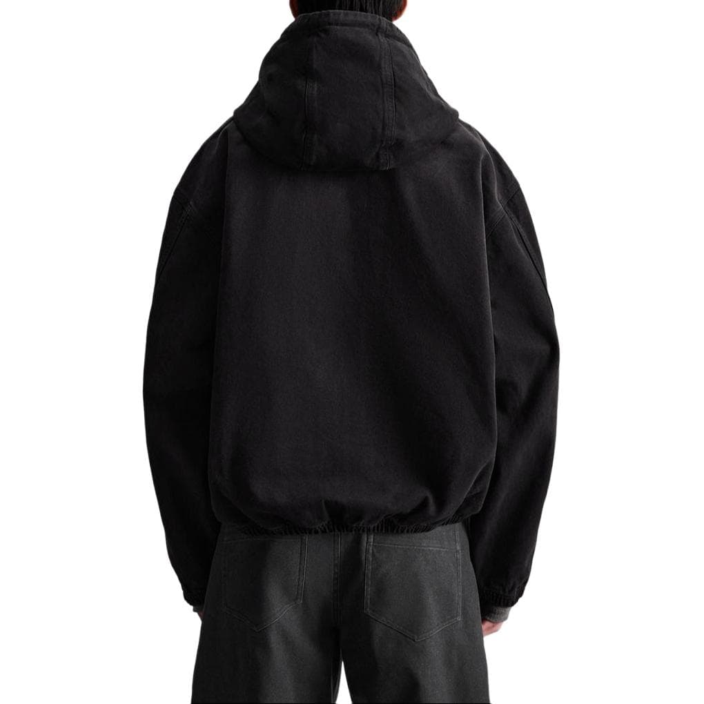 Джинсовая куртка ZARA Hoodie Denim Jacket Black - изображение 6