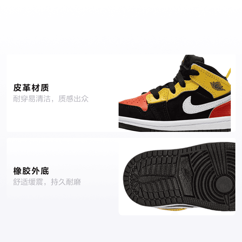 Кроссовки Jordan Air Jordan 1 Mid SE "Amarillo Team Orange" - изображение 2