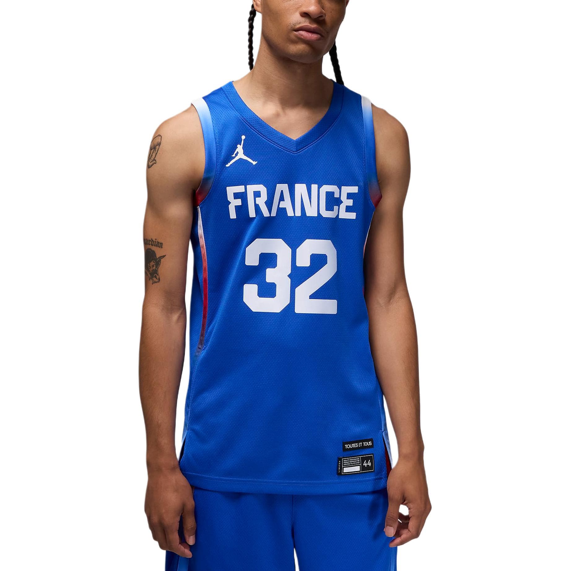 Баскетбольная майка Jordan Victor Wembanyama Blue - изображение 3