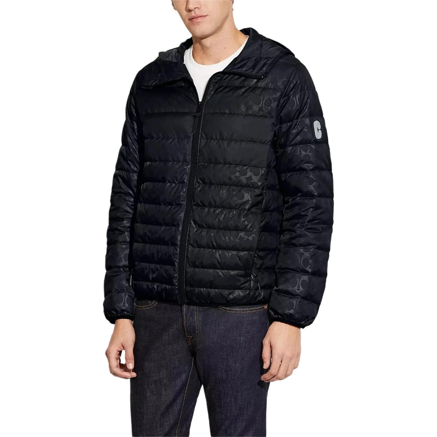 Зимняя куртка COACH FW22 Down Jacket Hoodie Black - изображение 5