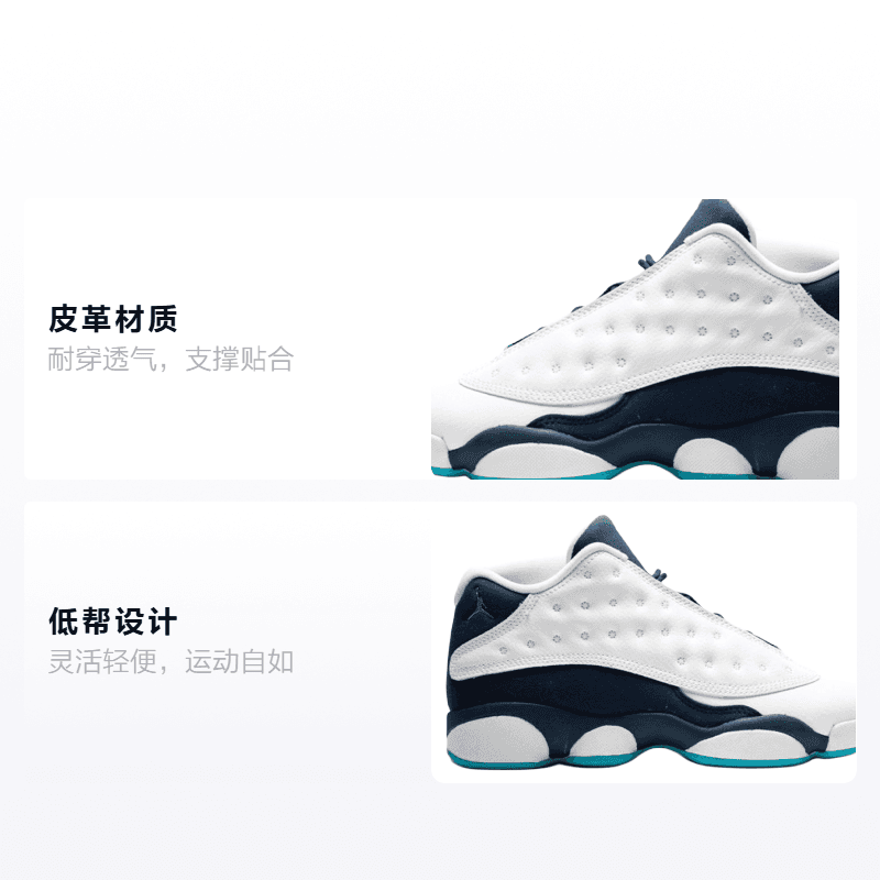 Кроссовки для баскетбола Jordan Air Jordan 13 Low Hornets GS - изображение 2