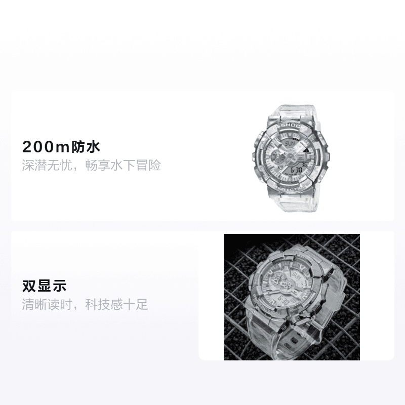 Часы CASIO G-SHOCK GM-110SCM-1APR+GMA-S110SR-7A - изображение 2