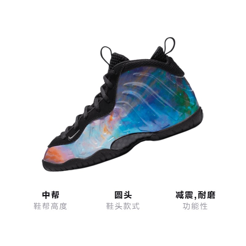Кроссовки для баскетбола Nike Foamposite One Little XX "Big Bang" - изображение 3