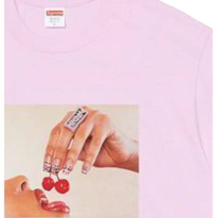 Футболка Supreme Cherries Tee Light Purple - изображение 4
