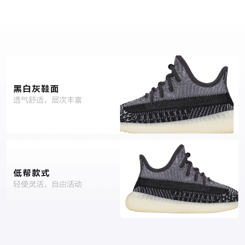 Кроссовки adidas originals Yeezy Boost 350 V2 "Carbon" - изображение 2