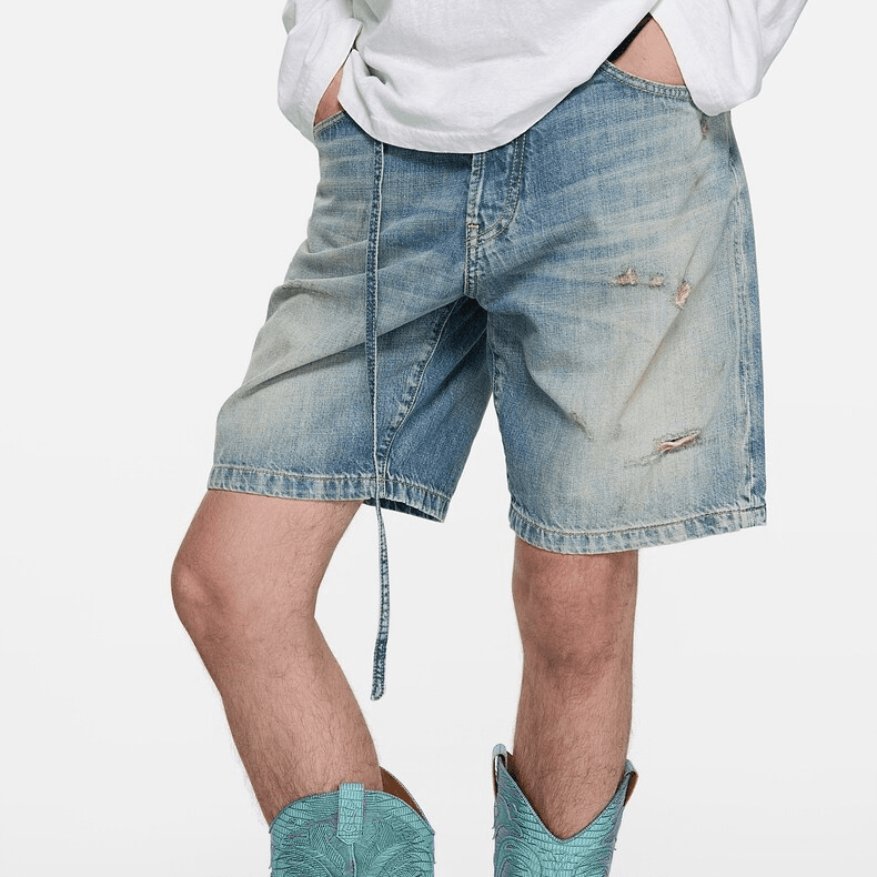 Джинсовые шорты Acne SS26 - изображение 5